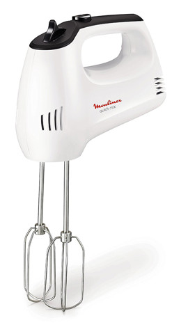 Moulinex HM3101 Quick Mix Sbattitore Elettrico con Fruste e Ganci Impastatori, 300W