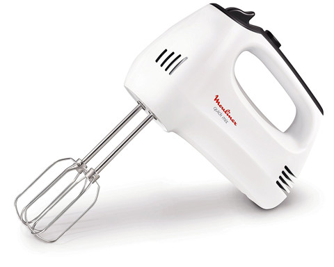 Moulinex HM3101 Quick Mix Sbattitore Elettrico con Fruste e Ganci Impastatori, 300W