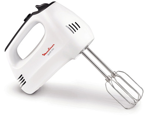 Moulinex HM3101 Quick Mix Sbattitore Elettrico con Fruste e Ganci Impastatori, 300W