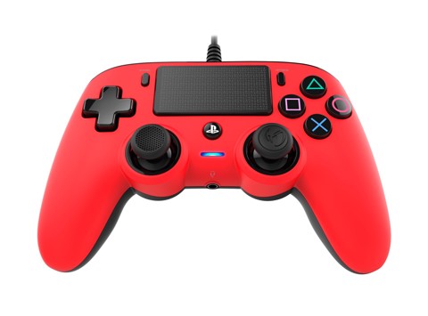 NACON PS4OFCPADRED periferica di gioco Rosso Gamepad Analogico/Digitale PlayStation 4