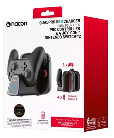 NACON SWITCHNEWCHARGERPRO accessorio di controller da gaming Base di ricarica