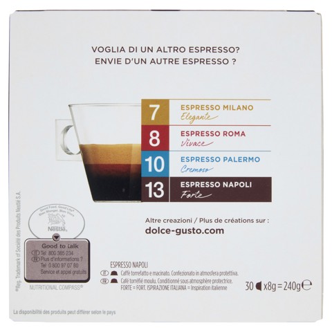 Nescafé Dolce Gusto Caffè Espresso Napoli 30 Capsule