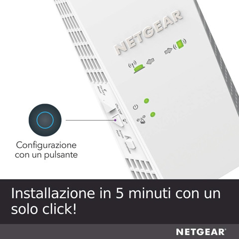 Netgear EX6420 Ripetitore di rete Bianco 10, 100, 1000 Mbit/s
