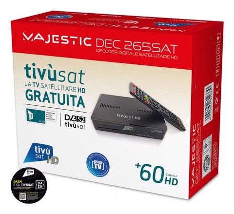 New Majestic DEC 265 SAT Cavo HD Nero