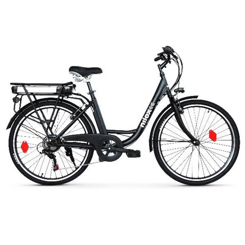 Nilox Bici Elettrica J5 Nera e Acciaio 66 cm (26") 22 kg
