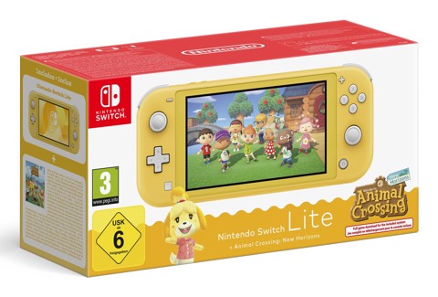 Nintendo Console Switch Lite + Animal Crossing: New Horizons (gialla)