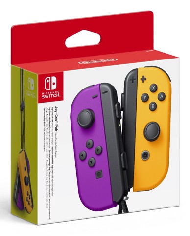 Nintendo Joy-Con Nero, Arancione, Viola Bluetooth Gamepad Analogico/Digitale Nintendo Switch