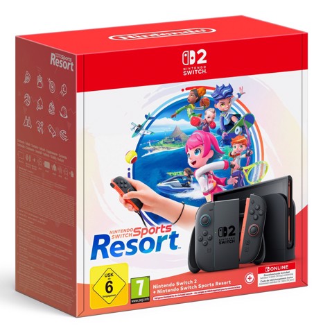 Nintendo Switch 2 & Switch Sports Resort console da gioco portatile 20,1 cm (7.9") 256 GB Touch screen Wi-Fi Nero