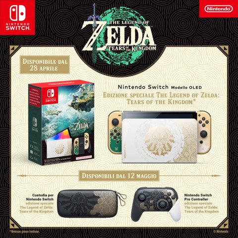 Nintendo Switch Pro Controller - Edizione Speciale The Legend of Zelda: Tears of the Kingdom