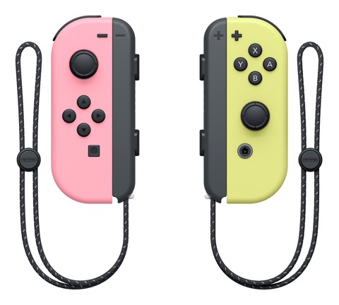 Nintendo Switch - Set da due Joy-Con Rosa Pastello/Giallo pastello