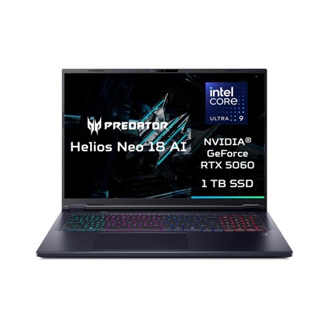 NOTEBOOK GAMING PREDATOR HELIOS NEO 18 AI PHN18-72-90YM - 18 POLLICI - NERO