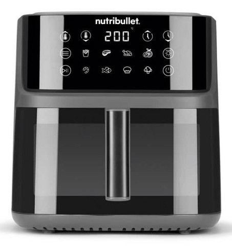 NutriBullet CrispLite Vision Singolo 8 L Indipendente 2000 W Friggitrice ad aria calda Nero