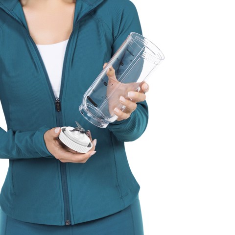 NutriBullet Flex – Mini Frullatore Compatto e Portatile, Ricaricabile USB-C, Smoothie Maker To Go, Bianco (NBP013W)