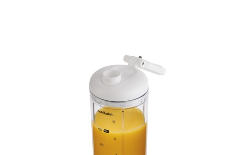 NutriBullet Flex – Mini Frullatore Compatto e Portatile, Ricaricabile USB-C, Smoothie Maker To Go, Bianco (NBP013W)