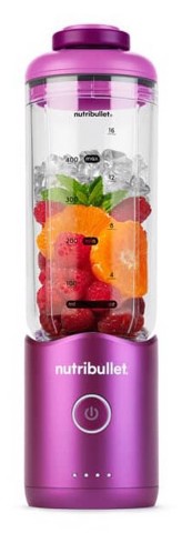 NutriBullet Flex – Mini Frullatore Compatto e Portatile, Ricaricabile USB-C, Smoothie Maker To Go, Viola (NBP013VT)