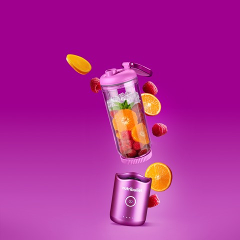 NutriBullet Flex – Mini Frullatore Compatto e Portatile, Ricaricabile USB-C, Smoothie Maker To Go, Viola (NBP013VT)