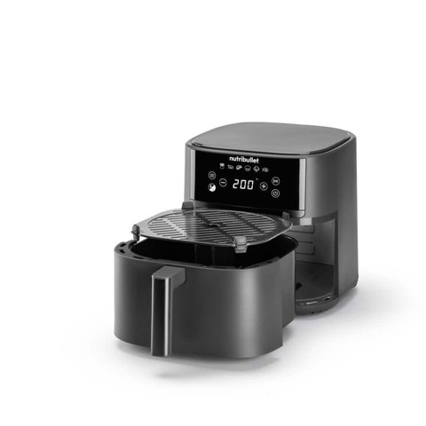 NutriBullet NBA0611DG friggitrice Singolo 6 L Indipendente 1700 W Friggitrice ad aria calda Grigio