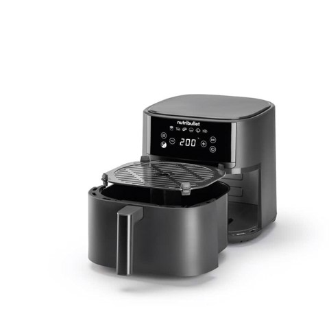 NutriBullet NBA0611DG friggitrice Singolo 6 L Indipendente 1700 W Friggitrice ad aria calda Grigio