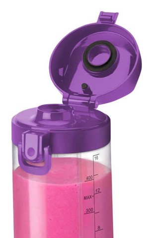 NutriBullet Portable – Mini Frullatore Compatto e Portatile, Ricaricabile USB-C, Smoothie Maker, Viola (NBP003PU)