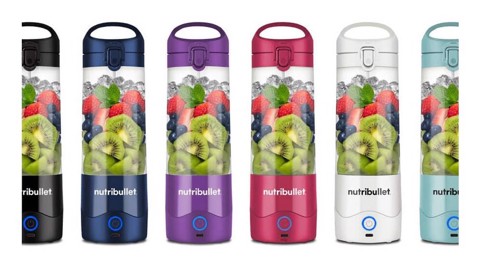 NutriBullet Portable – Mini Frullatore Compatto e Portatile, Ricaricabile USB-C, Smoothie Maker, Viola (NBP003PU)