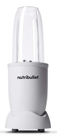 NutriBullet Pro – Frullatore Compatto e Potente, Estrattore di Nutrienti, Smoothie Maker, 900W, Bianco Opaco (NB907MAW)