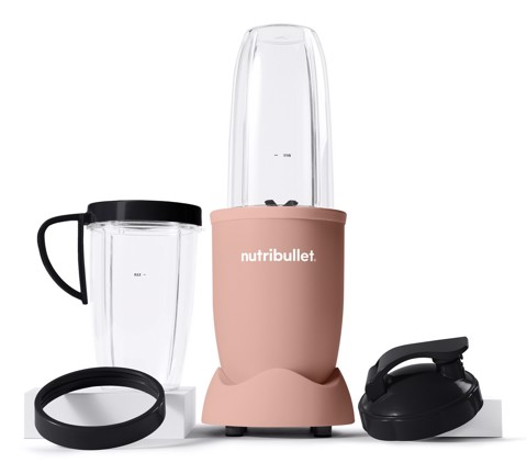 NutriBullet Pro – Frullatore Compatto e Potente, Estrattore di Nutrienti, Smoothie Maker, 900W, Rosa Opaco (NB907MACL)