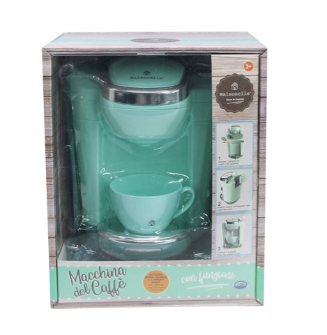 ODS Macchina Del Caffè - Macchina Del Caffè cm 19.5*14.5 cm, Funzionamento Ad Acqua, Con Tazza, Funzionante A Batterie Non Incluse