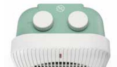 Olimpia Splendid Caldo Funky Interno Verde, Bianco 2000 W Riscaldatore ambiente elettrico con ventilatore