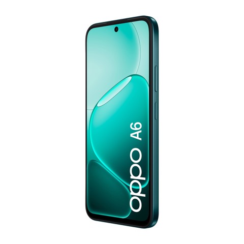 OPPO A6 AI Smartphone, doppia fotocamera 50MP+2, Selfie 8MP, Display 6.75” 120HZ IPS HD+, 6550mAh, RAM 6GB(Esp2GB/4GB/6GB)+ROM 256GB [Versione Italia], Sapphire Black