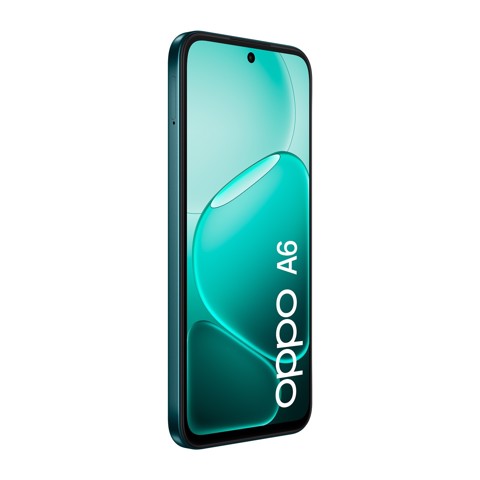 OPPO A6 AI Smartphone, doppia fotocamera 50MP+2, Selfie 8MP, Display 6.75” 120HZ IPS HD+, 6550mAh, RAM 6GB(Esp2GB/4GB/6GB)+ROM 256GB [Versione Italia], Sapphire Black