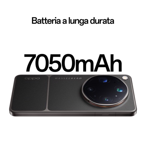 OPPO Find X9 Ultra 5G AI Smartphone, Quad Camera 200+200+50+50MP, Selfie 50MP, Display 6.82” 144HZ AMOLED 2K, 7050mAh, RAM 12GB(Esp4GB/8GB/12GB)+ROM 512GB, Supporto Auto [Versione Italia], Tundra Umber