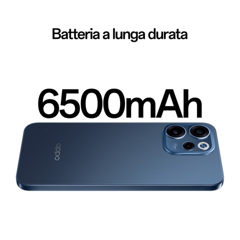 OPPO Reno15 FS 5G AI Smartphone, Tripla fotocamera 50+8+2MP, Selfie 50MP, Display 6.57” 120HZ AMOLED FHD+, 6500mAh, RAM 8GB(Esp2GB/4GB/8GB)+ROM 512GB [Versione Italia], Twilight Black