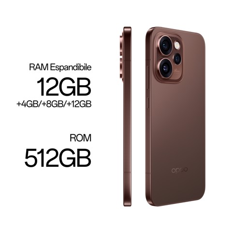 OPPO Reno15 Pro 5G AI Smartphone, Tripla fotocamera 200+50+50MP, Selfie 50MP, Display 6.32” 120HZ AMOLED FHD+, 6200mAh, RAM 12GB(Esp4GB/8GB/12GB)+ROM 512GB [Versione Italia], Dusk Black
