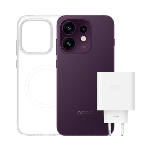 OPPO Reno16 5G AI Smartphone, Tripla fotocamera 50+50+50MP, Selfie 50MP, Display 6.32” 120HZ AMOLED FHD+, 6000mAh, RAM 8GB(Esp2GB/4GB/8GB)+ROM 512GB [Versione Italia], Purple Black