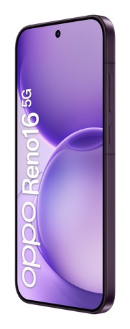 OPPO Reno16 5G AI Smartphone, Tripla fotocamera 50+50+50MP, Selfie 50MP, Display 6.32” 120HZ AMOLED FHD+, 6000mAh, RAM 8GB(Esp2GB/4GB/8GB)+ROM 512GB [Versione Italia], Purple Black