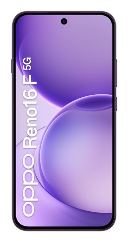 OPPO Reno16 F 5G AI Smartphone, Tripla fotocamera 50+8+50MP, Selfie 50MP, Display 6.57” 120HZ AMOLED FHD+, 6500mAh, RAM 8GB(Esp2GB/4GB/8GB)+ROM 256GB [Versione Italia], Purple Black