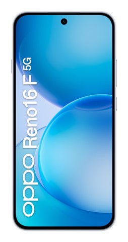 OPPO Reno16 F 5G AI Smartphone, Tripla fotocamera 50+8+50MP, Selfie 50MP, Display 6.57” 120HZ AMOLED FHD+, 6500mAh, RAM 8GB(Esp2GB/4GB/8GB)+ROM 256GB [Versione Italia], Pop White