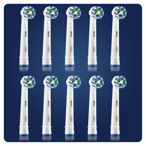 Oral-B CrossAction Testine di ricambio per spazzolino 8 + 2 Extra