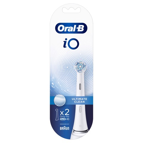 Oral-B iO Ultimate Clean Testine Di Ricambio, 2 Pezzi