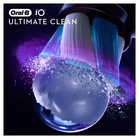 Oral-B iO Ultimate Clean Testine Di Ricambio Nere, 2 Pezzi