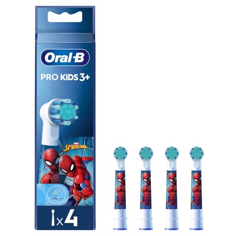 Oral-B Kids Pro Kids3+ 4 pz Multicolore, Bianco