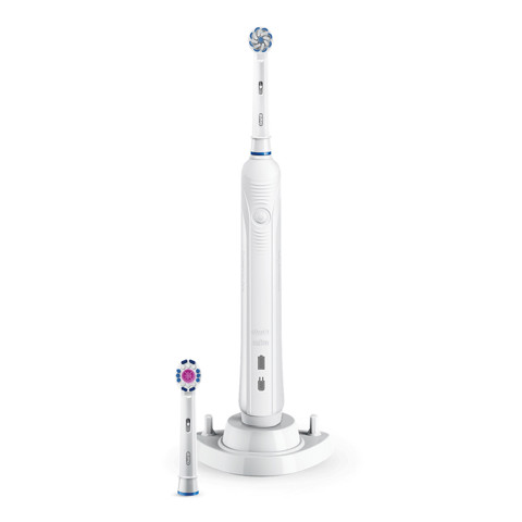 Oral-B PRO 900 Sensi UltraThin Adulto Spazzolino rotante Bianco