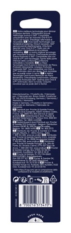 Oral-B Testine di Ricambio iO Series Ultimate Clean, Testine Rotonde Originali, Setole CrissCross per pulizia e rimozione della placca avanzate e in profondità. 3 Testine
