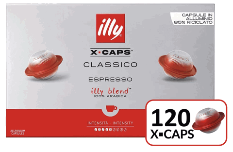 Capsule caffè in alluminio X▪CAPS Classico PACK 120 pz
