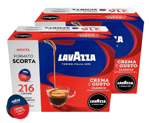 Capsule originali a Modo Mio Crema e Gusto classico PACK 432pz