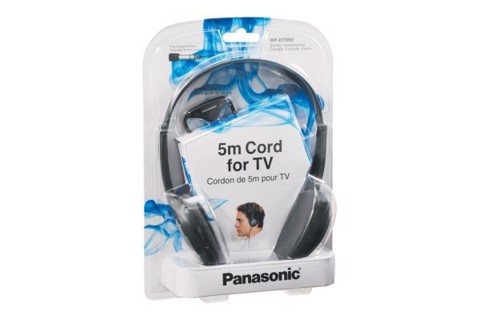 Panasonic Cuffie a Padiglione per TV con cavo RP-HT090E-H