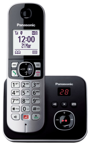 Panasonic KX-TG6861 Telefono DECT Identificatore di chiamata Nero, Grigio
