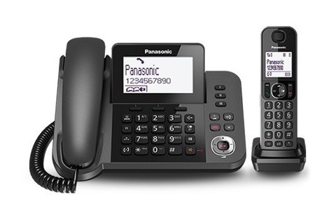 Panasonic KX-TGF320EXM - Telefono cordless con segreteria telefonica, nero