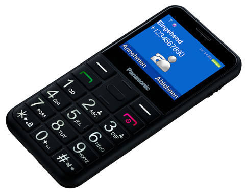 Panasonic KX-TU150 6,1 cm (2.4") 102 g Nero Telefono cellulare basico