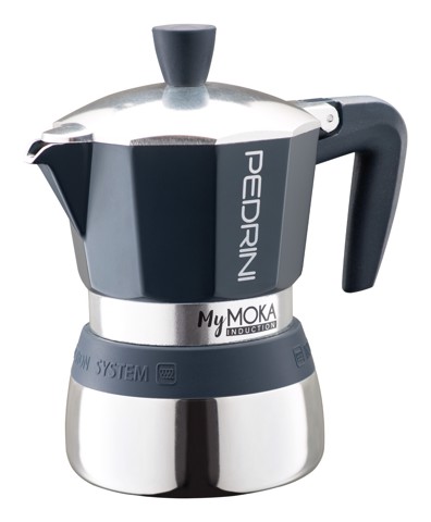 Pedrini MyMoka induction 3 tazze blu